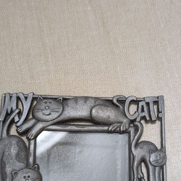 Silver Pewter Tone My Cat! Themed Picture Frame - Picture 4 of 6